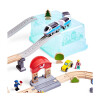 Pista de tren Juego de Bloques de Construcción Tren de Ciudad Hape Pista de tren Juego de Bloques de Construcción Tren de Ciudad Hape