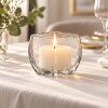 Votive Porta Velas Cuadrado de Vidrio Transparente - Volumen 710ml Votive Porta Velas Cuadrado de Vidrio Transparente - Volumen 710ml