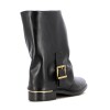 Vizzano Bota Femenina Tapada C/ebilla Y Taco Medio Negro