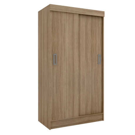 ROPERO 2 PUERTAS CORREDIZAS GUARDARROPA ARMARIO PLACARD CLOSET MARRON