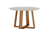 Mesa de Comedor Redonda Linea Manhattan Blanco/Natural Mesa de Comedor Redonda Linea Manhattan Blanco/Natural