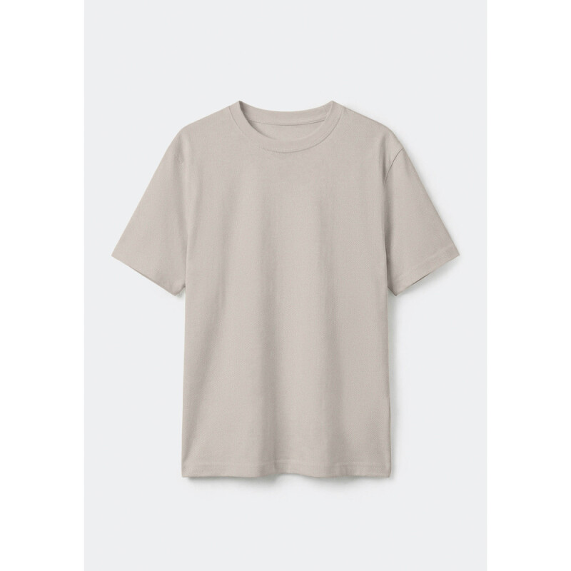 CAMISETA MM MASC MARROM CLARO