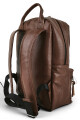 Mochila de cuero urbana Marrón