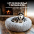 Cucha Cama Colchon Puff Plush Mascota Antiestress 55cm Color Variante Gris claro
