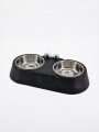 PLATO DOBLE ALUMINIO NEGRO
