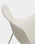 Silla Altea beige y patas de acero con acabado beige