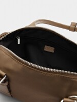 Bolso De Hombro Con Hebillas taupe