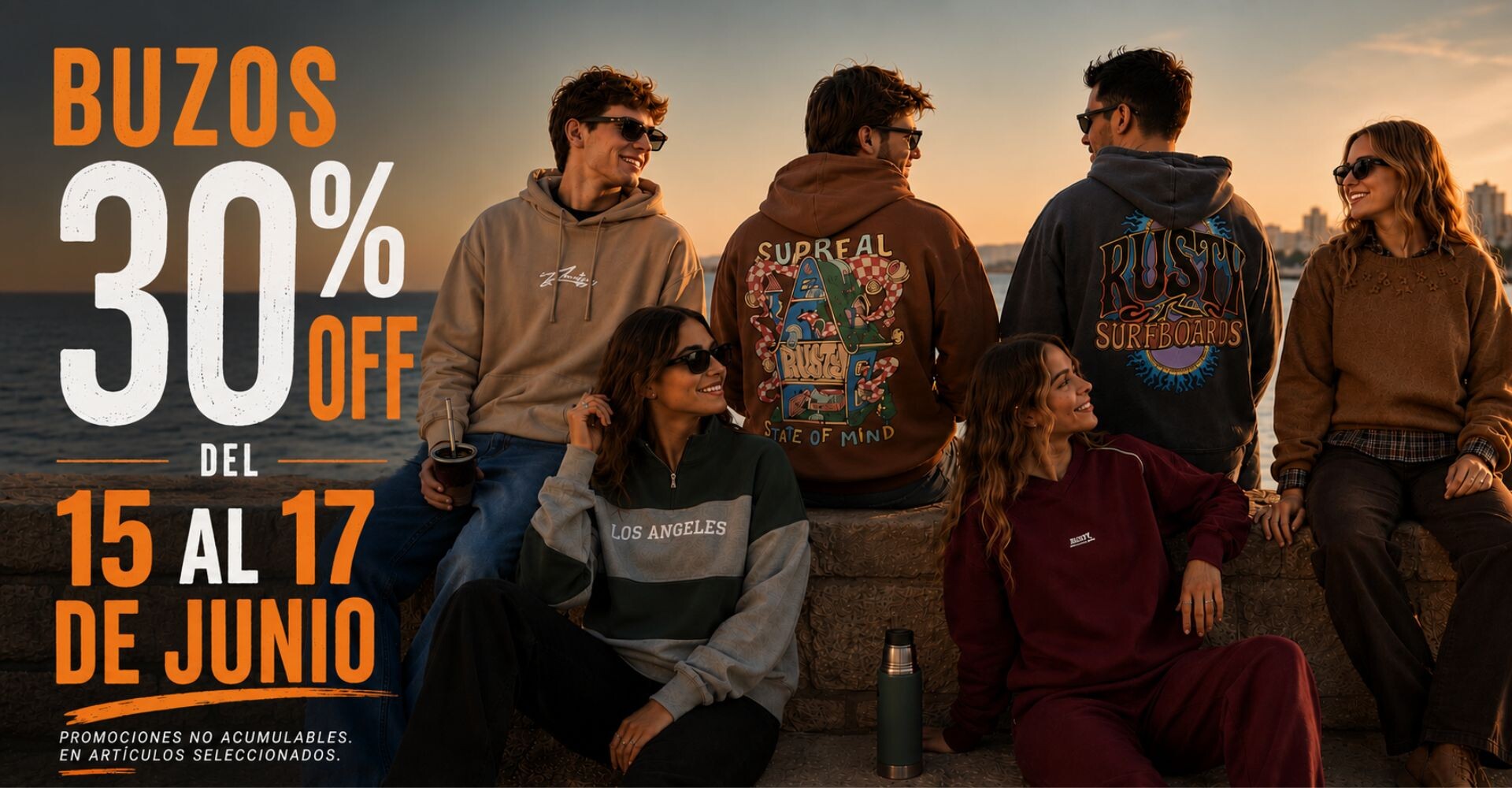 30% OFF EN BUZOS