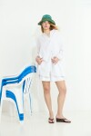 Camisa acordonada blanco