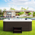 SPA HIDROMASAJE DE EXTERIOR PARA 6 PERSONAS COLOR MARRÓN C/COBERTOR MARRÓN Spa Hidromasaje De Exterior Para 6 Personas Color Marrón C/cobertor Marrón