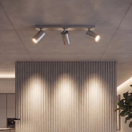 AASOL30 Luminaria de Techo Leticia Triple Plateado