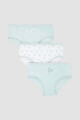 Pack x3 bombachas niña Celeste