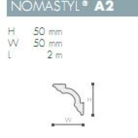 MOLDURA POLIESTIRENO NOMASTYL- A2 - 2 mts - N/A