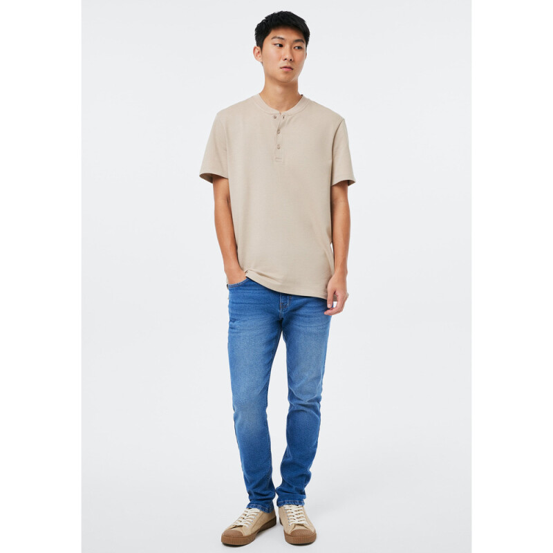 CAMISETA MM MASC MARROM CLARO
