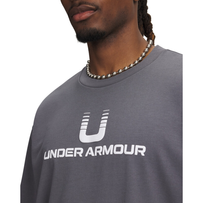 UA HWT U LOGO SS-GRY GRY-025