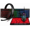 Combo gamer mouse, teclado, auriculares y paño TWOLF TF800 10 Combo gamer mouse, teclado, auriculares y paño TWOLF TF800 10