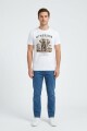 Camiseta estampada Elefante BLANCO