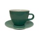 Taza Café 180ml x6 Verde agua con Plato | Selecta Taza Café 180ml x6 Verde agua con Plato | Selecta