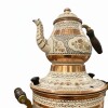 Samovar labrado azul Blanco