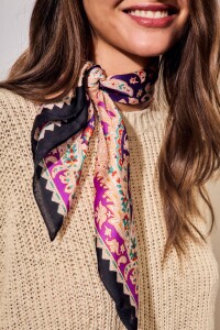 Bandana Floral Violeta