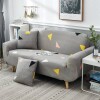Funda sillón 2 cuerpos estampada Triángulos Grises