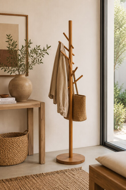 SLIM PERCHERO SLIM JEQUITIBA NATURA 35X35X184H CM