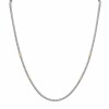 cadena tejida - Plata 925 y oro - sin piedra - CD3554 sinpiedra