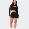 Short Fabletics No Seam Pure Luxe Negro