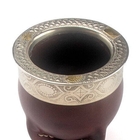 Mate de Alpaca y Bronce Z6-2 de ceramica