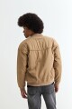 Campera bomber de nylon KHAKI