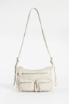 Bandolera doble bolsillo crudo