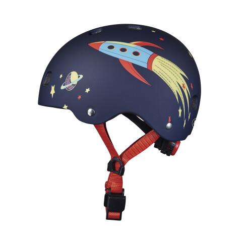 Casco Infantil con Luz Micro Talle Único Cohete