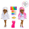 Rainbow High Muñeca Gris con Kit de Aerógrafo, Rotuladores Arco Iris Lavables Rainbow High Muñeca Gris con Kit de Aerógrafo, Rotuladores Arco Iris Lavables