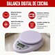Balanza de cocina 16x12,5x4cm GRIS