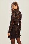 FALDA CHEETA PLAIN Negro