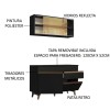 Mueble de cocina y encimera compacta Lumax MDP 120cm Negro Mueble de cocina y encimera compacta Lumax MDP 120cm Negro