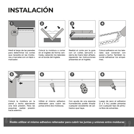Moldura De Poliestileno Bliss Br-30n Moldura De Poliestileno Bliss Br-30n