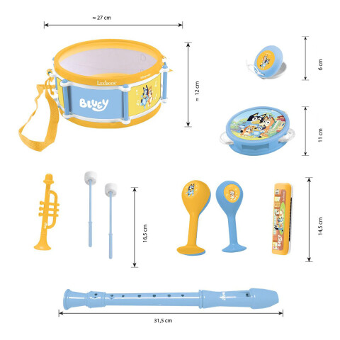 Set x 7 Instrumentos Musicales Bluey Lexibook U