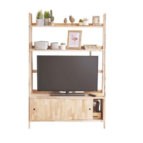 ESTANTERIA RACK MADERA NATURAL-BEIGE MONTANA NATURAL