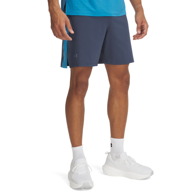 UA LAUNCH PRO 7'' SHORTS-BLU GRY-045