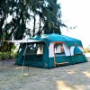 Carpa Estructural Reforzada con Avance 6 - 8 Personas Verde