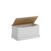 Baul Pie De Cama Linea Mexicana Madera Maciza Blanco Baul Pie De Cama Linea Mexicana Madera Maciza Blanco
