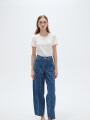 Pantalon Sisal Azul Medio
