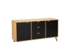 Aparador 2 Puertas 3 Cajones - Linea Dublin - Negro Aparador 2 Puertas 3 Cajones - Linea Dublin - Negro