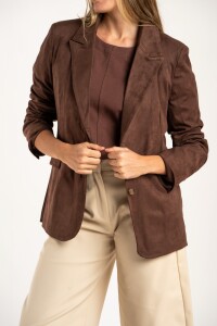 Blazer Gamuza Cafe