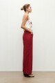 Pantalon Paulina lino carmesí