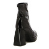 Bota Beira Rio Mujer Taco 11cm Plataforma 3cm Negro