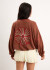 Campera Floral 2027 Marrón