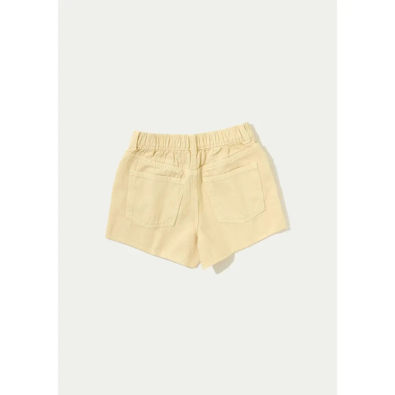 SHORTS FEM AMARELO CLARO