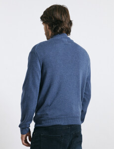 470416 SWEATER HARRY Azul Piedra Melange